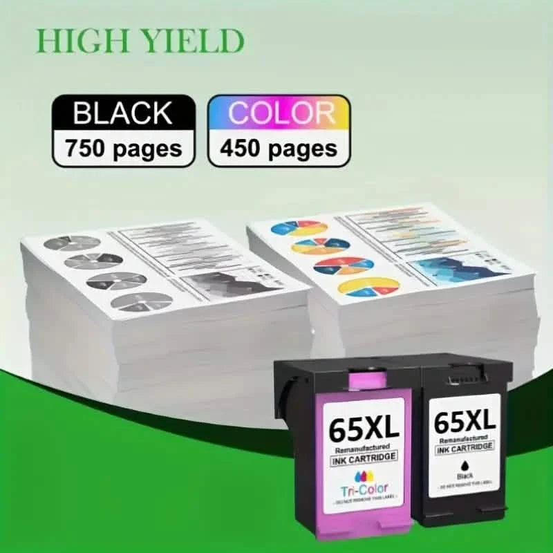 HP 65 / 65XL Schwarz und Farbe Tintenpatronen
