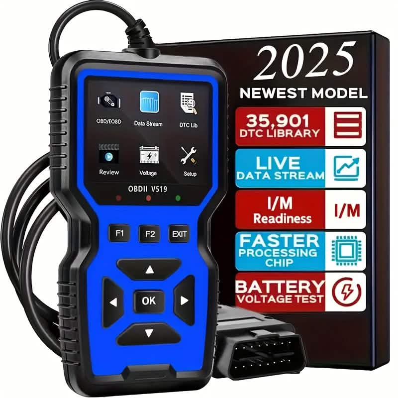 OBD2 Motordiagnosegerät – Universeller Code-Scanner (Blau)