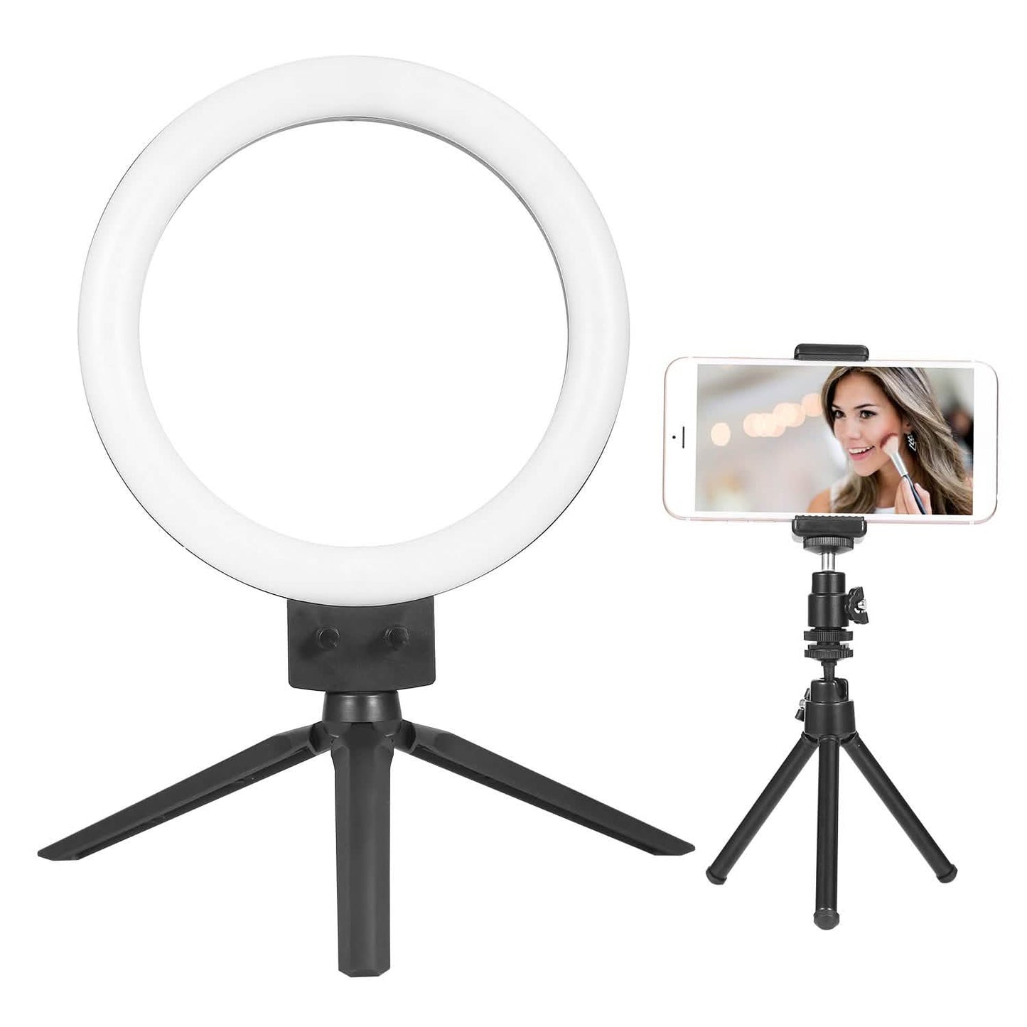 9-Zoll-dimmbare LED-Ringlampe mit Stativ