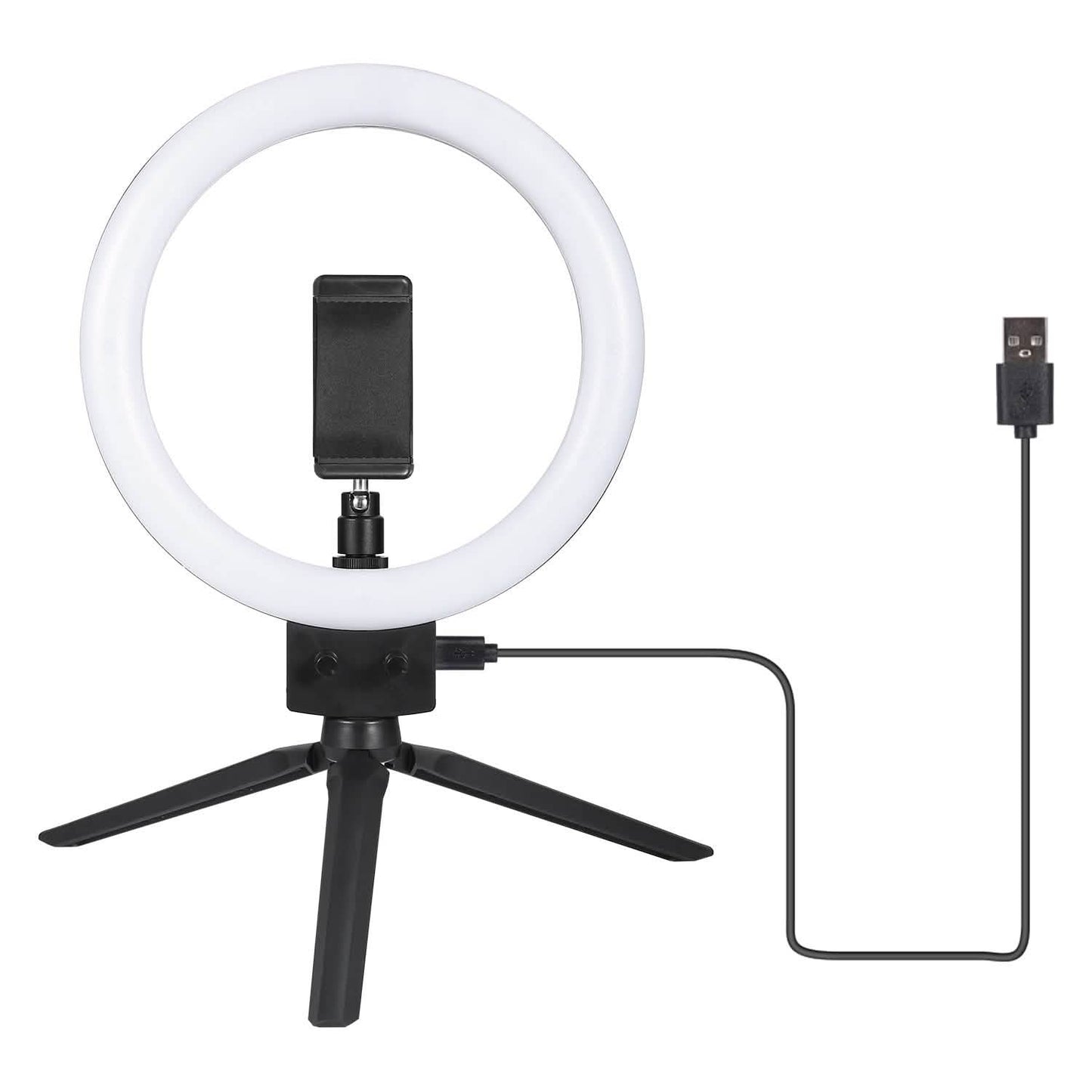 9-Zoll-dimmbare LED-Ringlampe mit Stativ