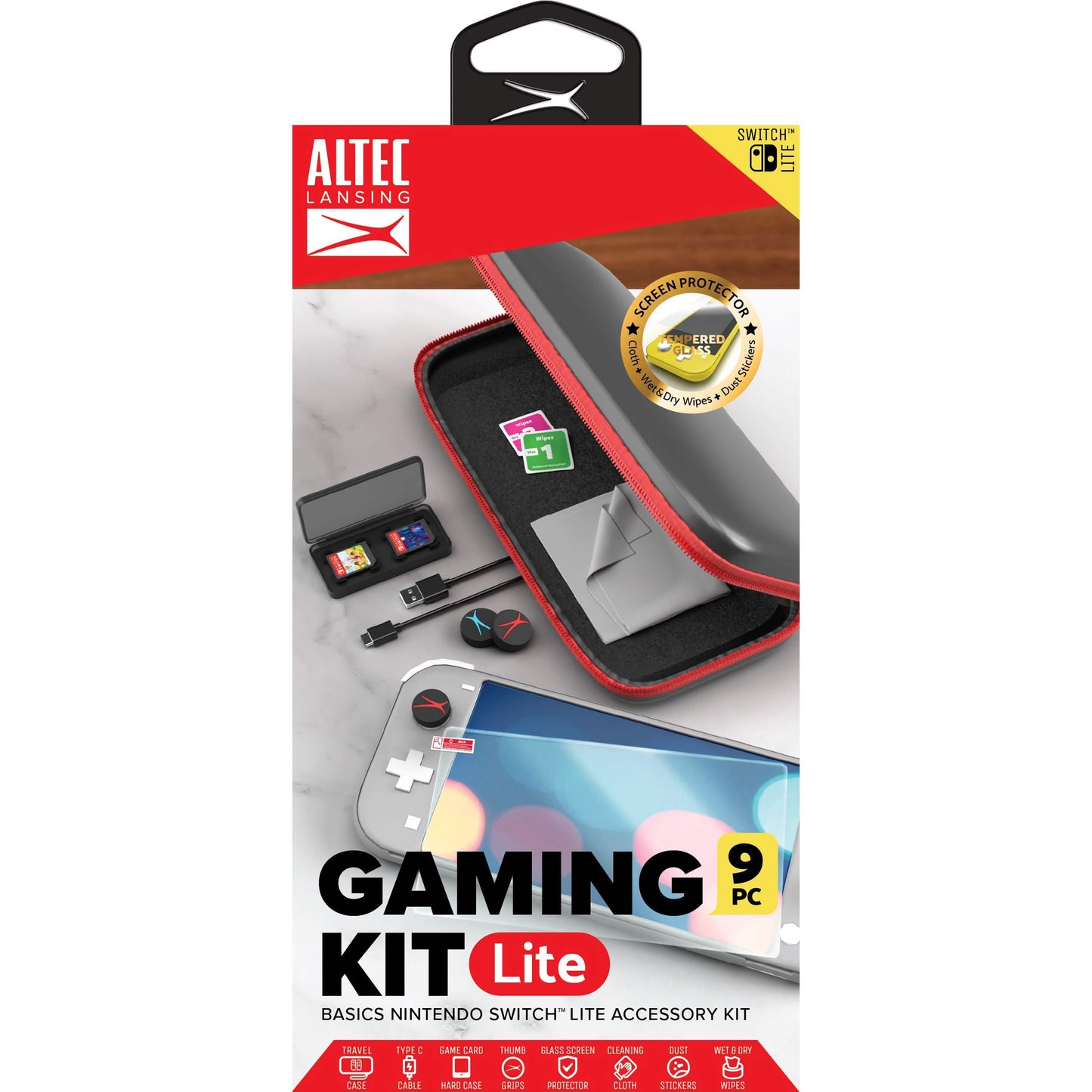 9-teilig: Nintendo Switch Lite Set
