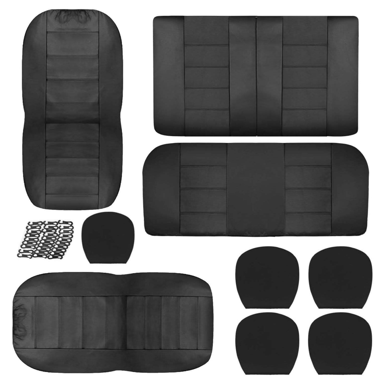 9-teiliges Set: PU-Leder Autositzbezug