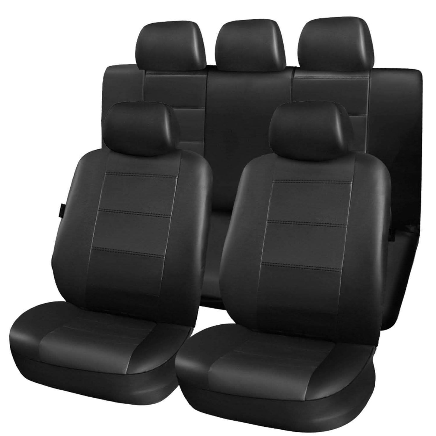 9-teiliges Set: PU-Leder Autositzbezug
