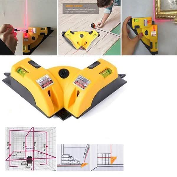 90-Grad-Vertikal-Horizontal-Laserlinien-Winkelmesswerkzeuge