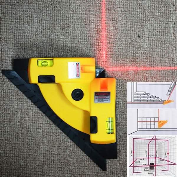 90-Grad-Vertikal-Horizontal-Laserlinien-Winkelmesswerkzeuge