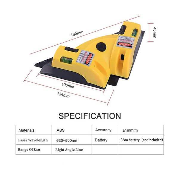 90-Grad-Vertikal-Horizontal-Laserlinien-Winkelmesswerkzeuge