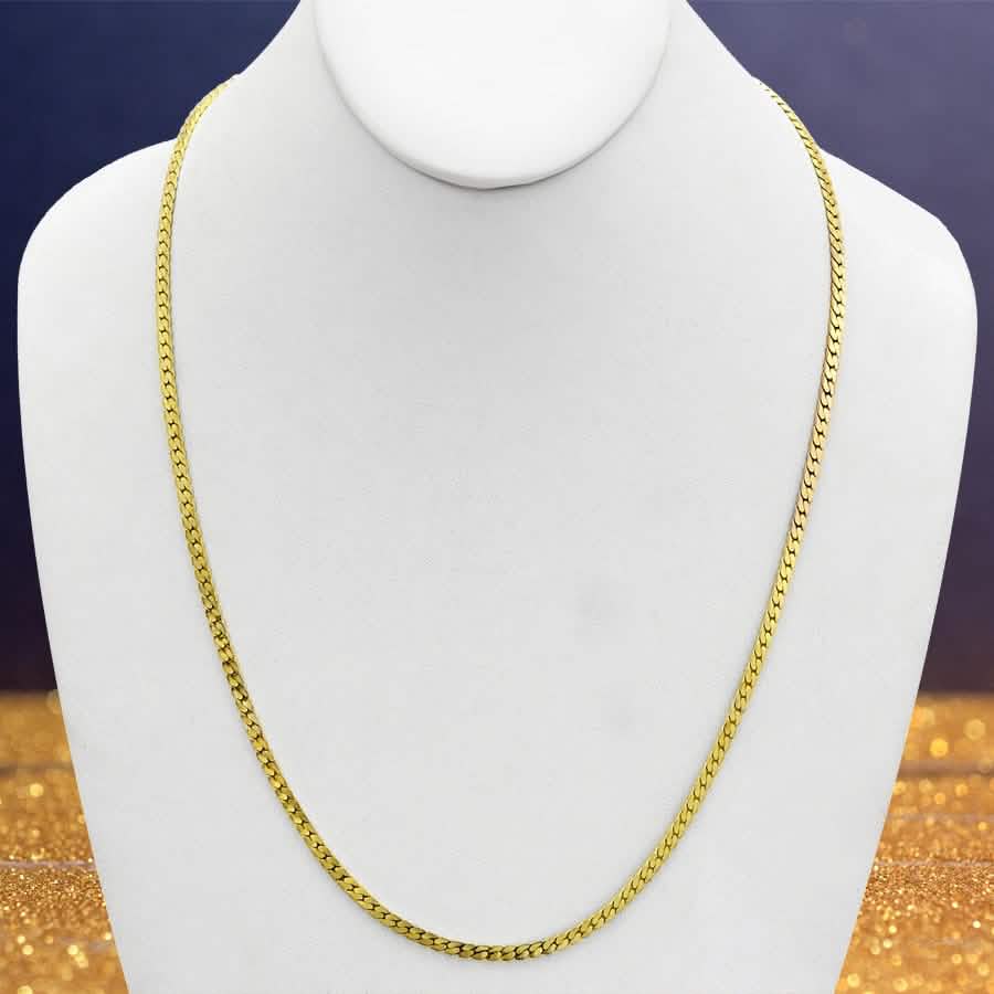 Gold Magic Fischgrät-Gliederkette – Größe: 45,72 cm