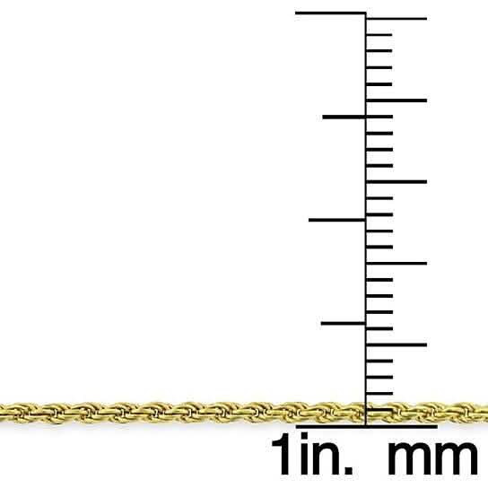 .925 Sterlingsilber 1,5 mm diamantgeschliffene Seilkette Halskette