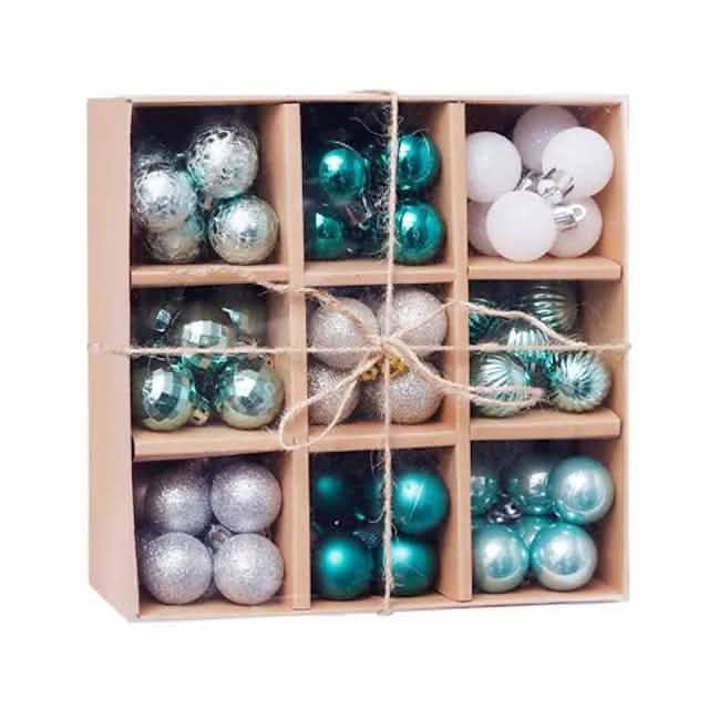 99-teilig: Weihnachtskugeln Christbaumschmuck Geschenkbox-Set
