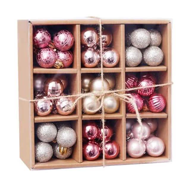 99-teilig: Weihnachtskugeln Christbaumschmuck Geschenkbox-Set