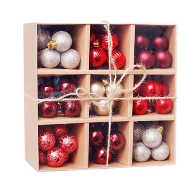 99-teilig: Weihnachtskugeln Christbaumschmuck Geschenkbox-Set