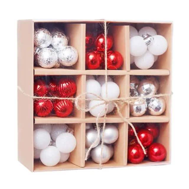 99-teilig: Weihnachtskugeln Christbaumschmuck Geschenkbox-Set