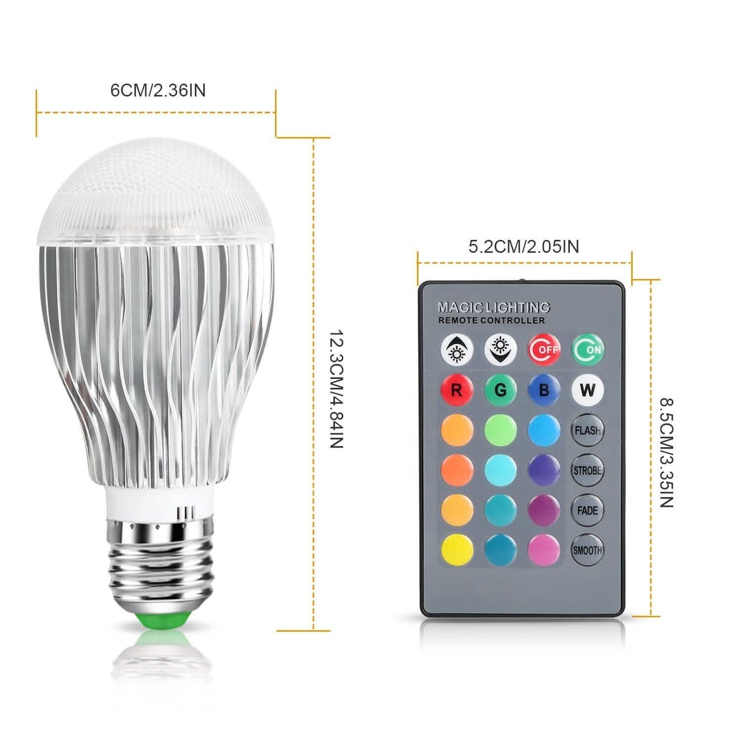 9W LED-Lampe E27 RGB