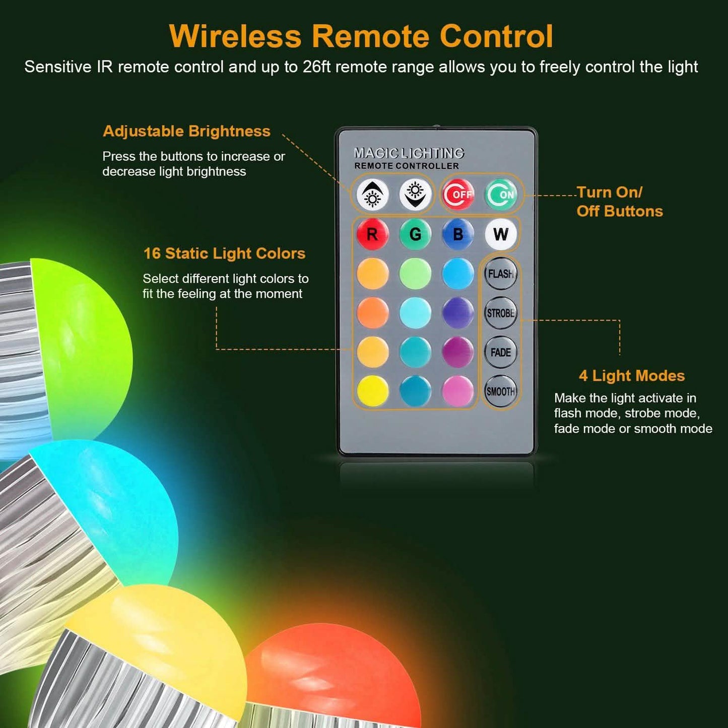 9W LED-Lampe E27 RGB