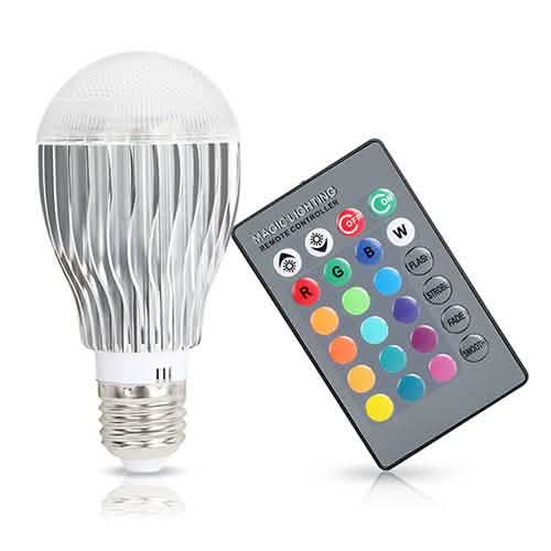 9W LED-Lampe E27 RGB