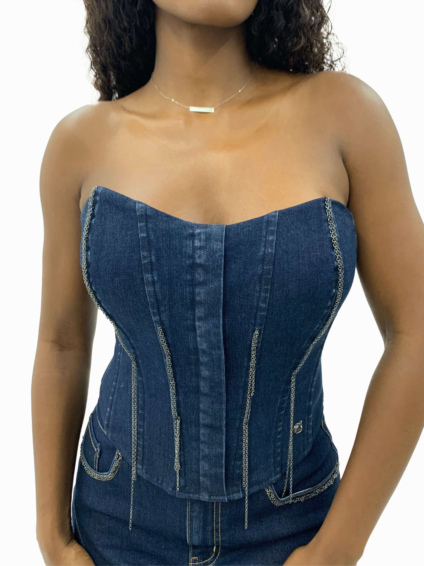 Jeans-Kettenkorsett