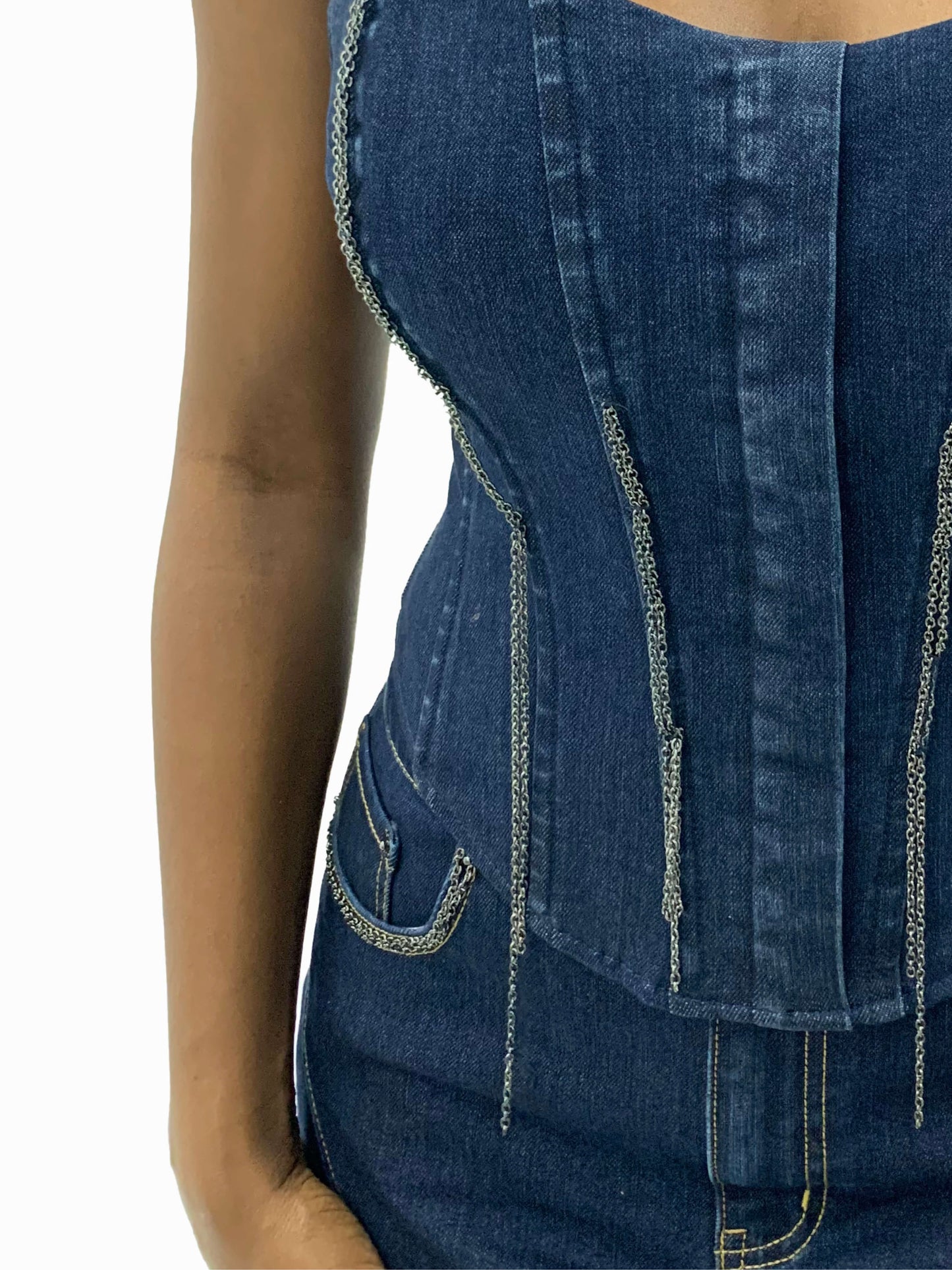 Jeans-Kettenkorsett