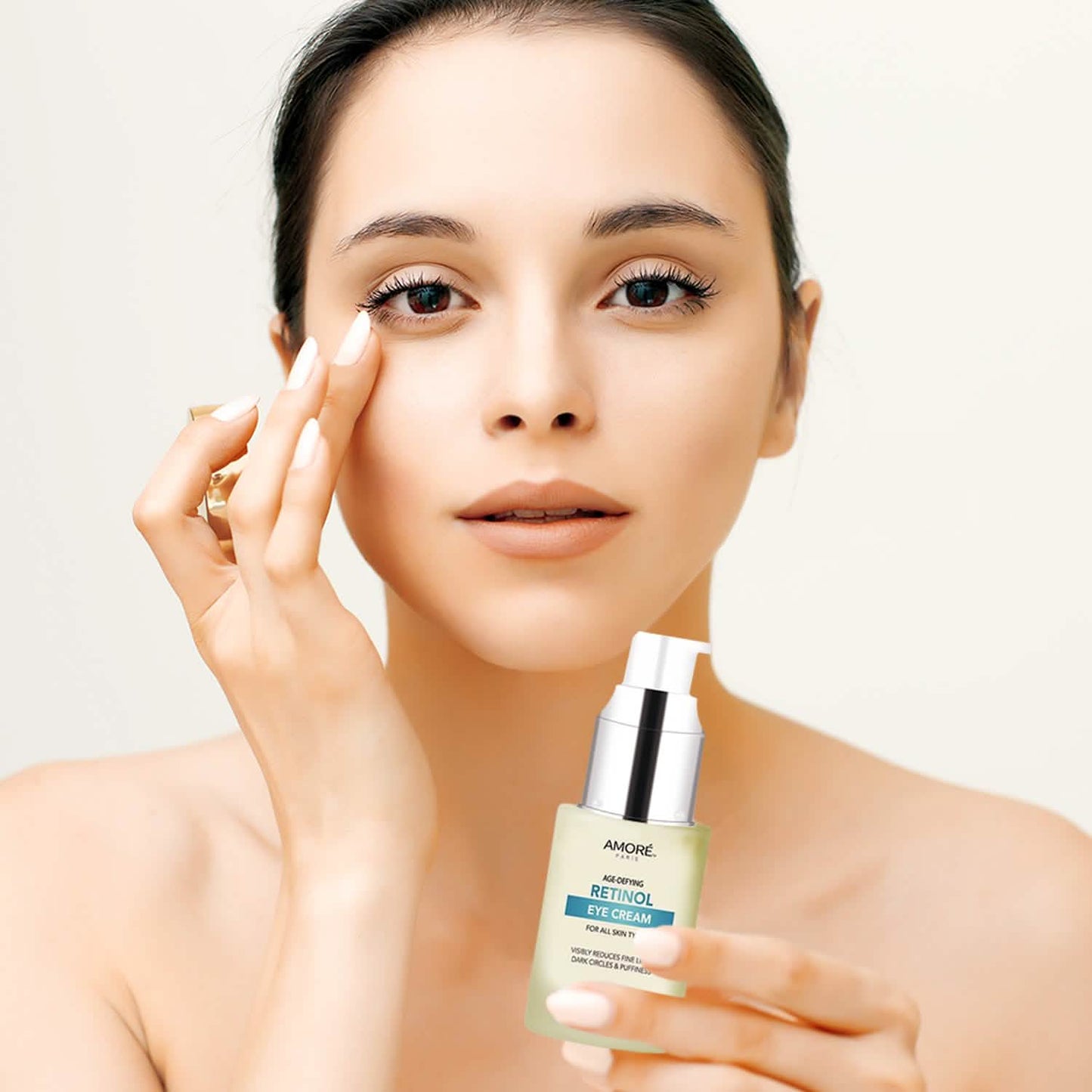 Anti-Aging Beruhigende Retinol-Augencreme A mit Aloe, Hyaluronsäure und Vitamin E