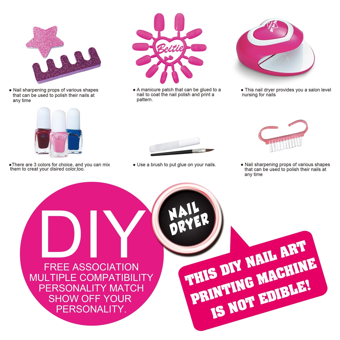 DIY Nagelkunstwerkzeug Maniküre-Set