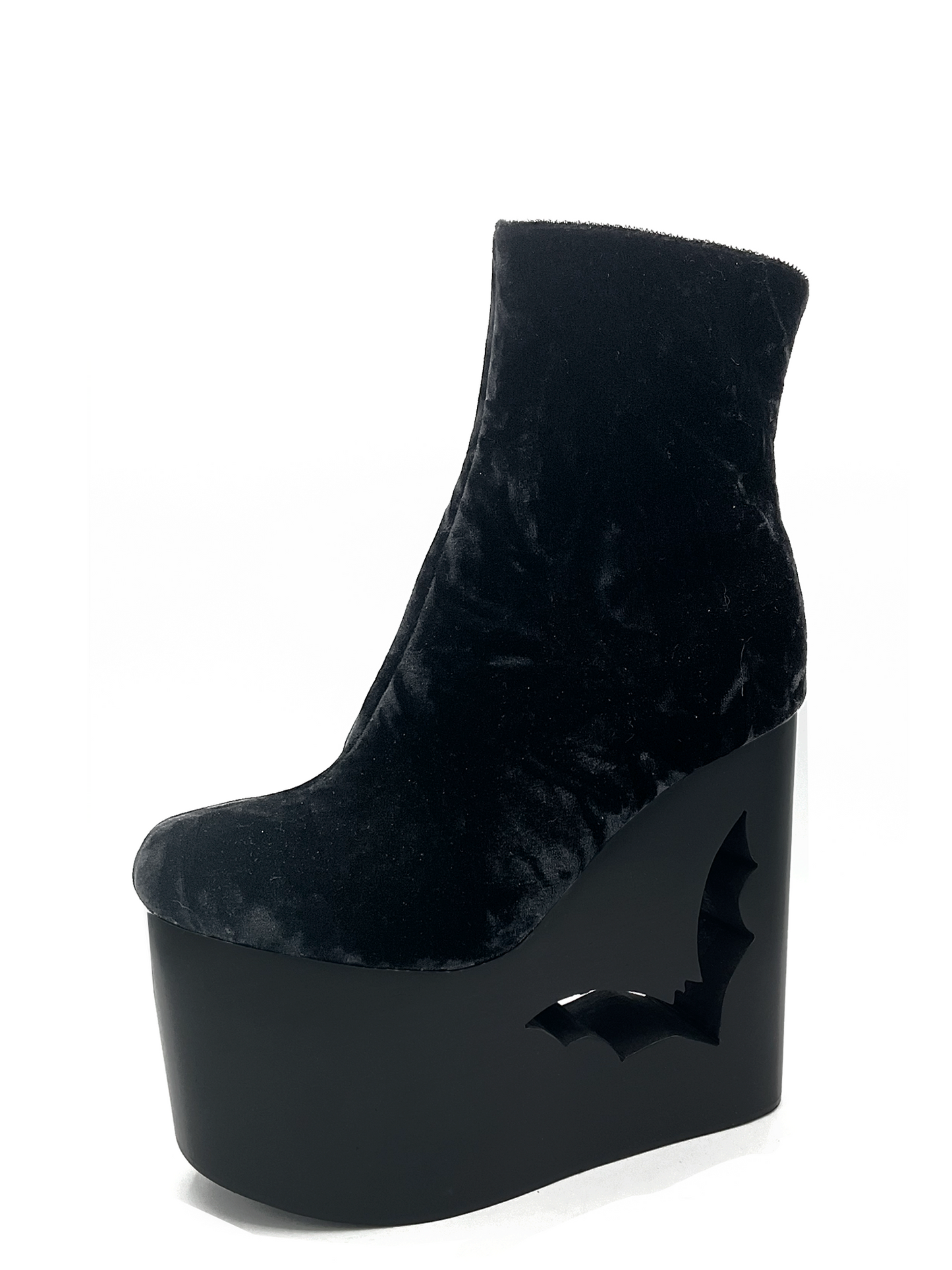 Deadwood Black Velvet Keilstiefelette