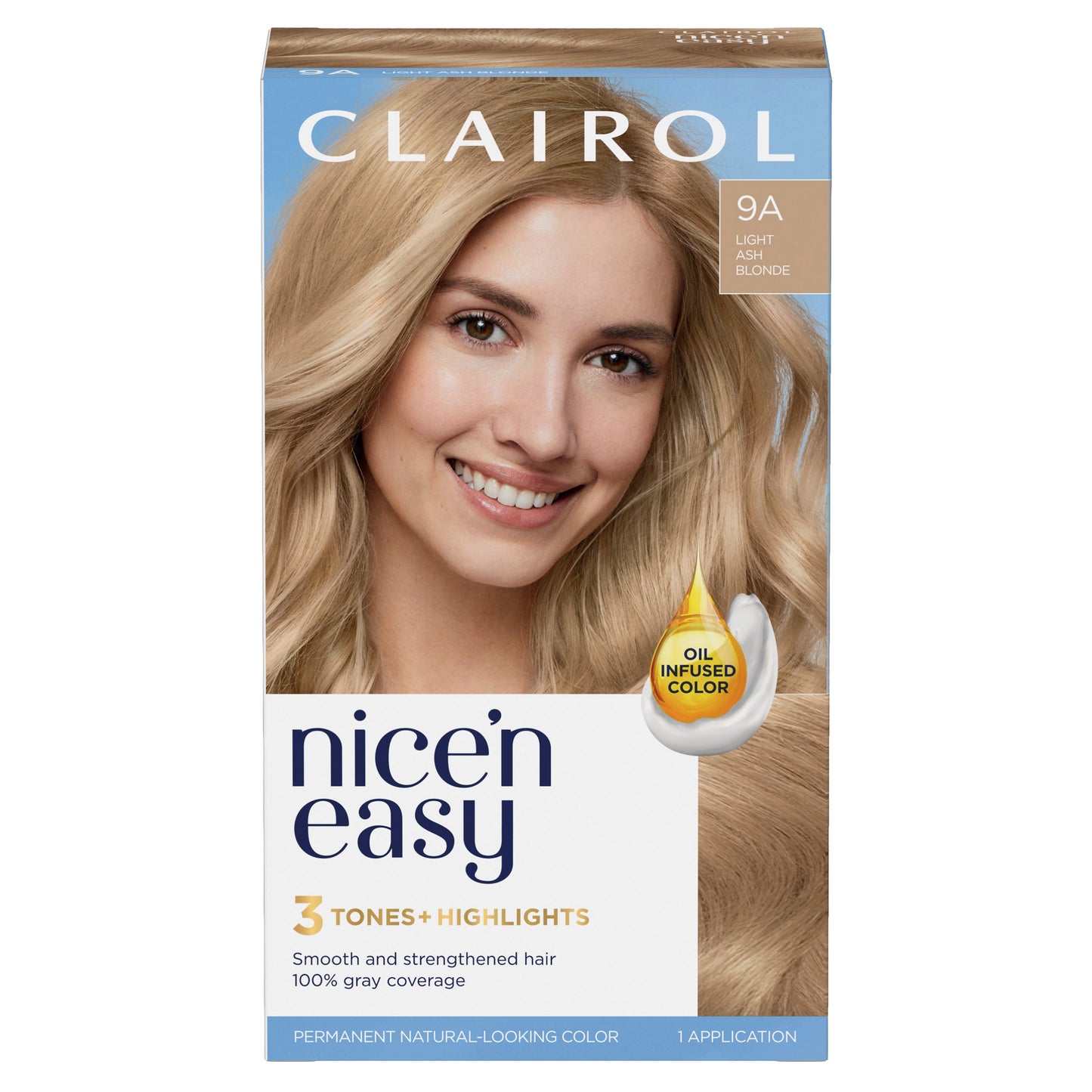 Dauerhafte Haarfarbe: 3 Nuancen + Highlights