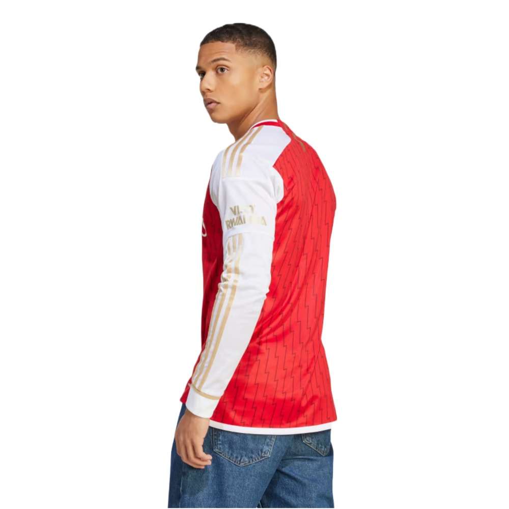 adidas ARSENAL 23/24 Langarm-Heimtrikot - Rot Weiß