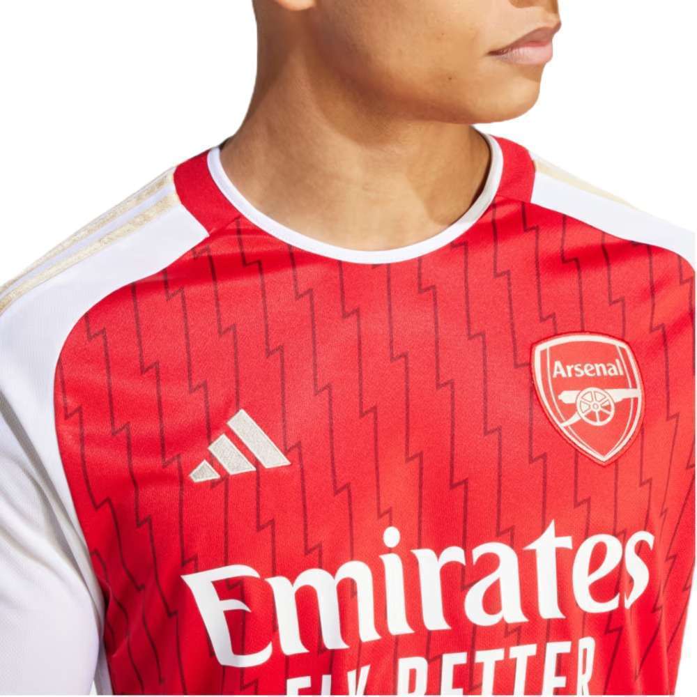 adidas ARSENAL 23/24 Langarm-Heimtrikot - Rot Weiß