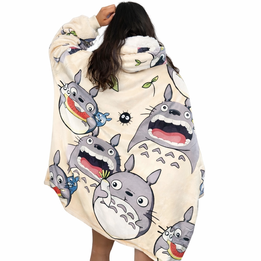 Mein Nachbar Totoro Tragbare Decken-Hoodie für Kinder & Erwachsene | OLM Toys