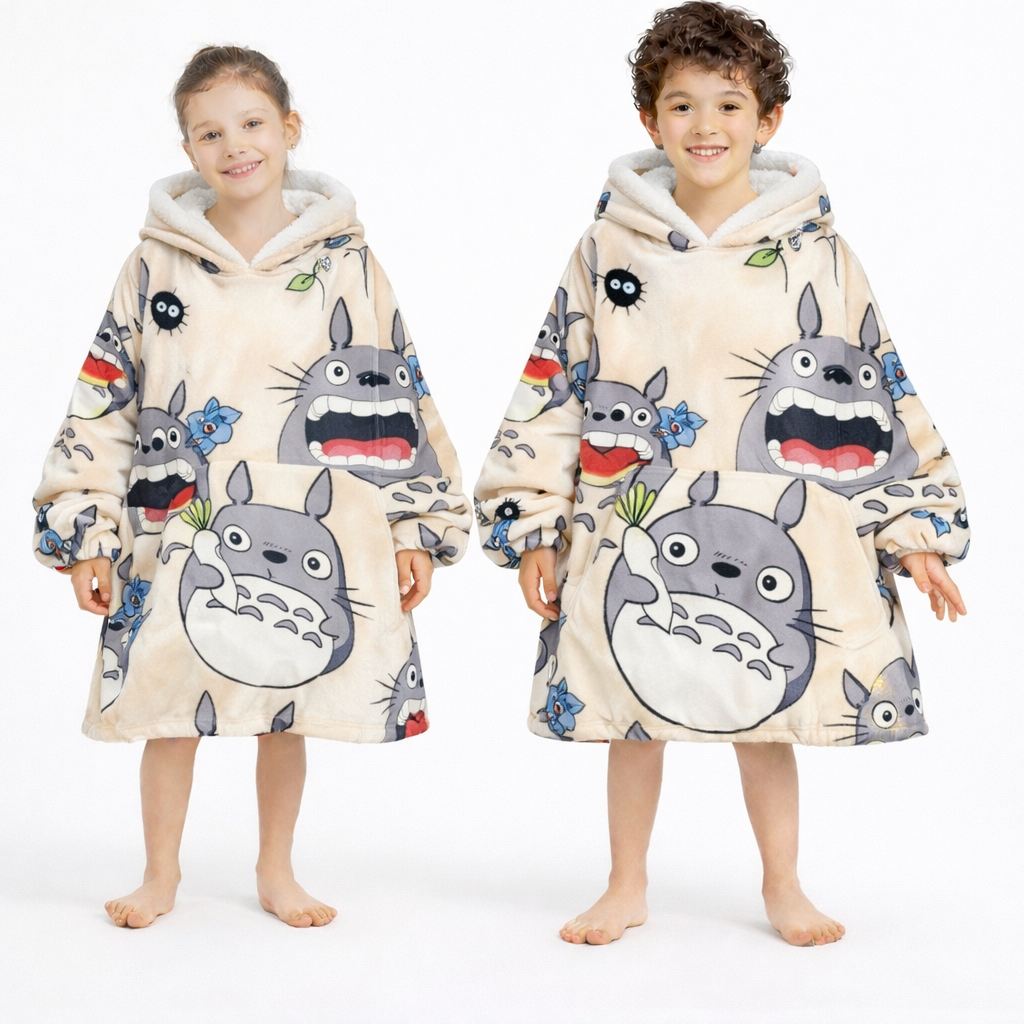 Mein Nachbar Totoro Tragbare Decken-Hoodie für Kinder & Erwachsene | OLM Toys