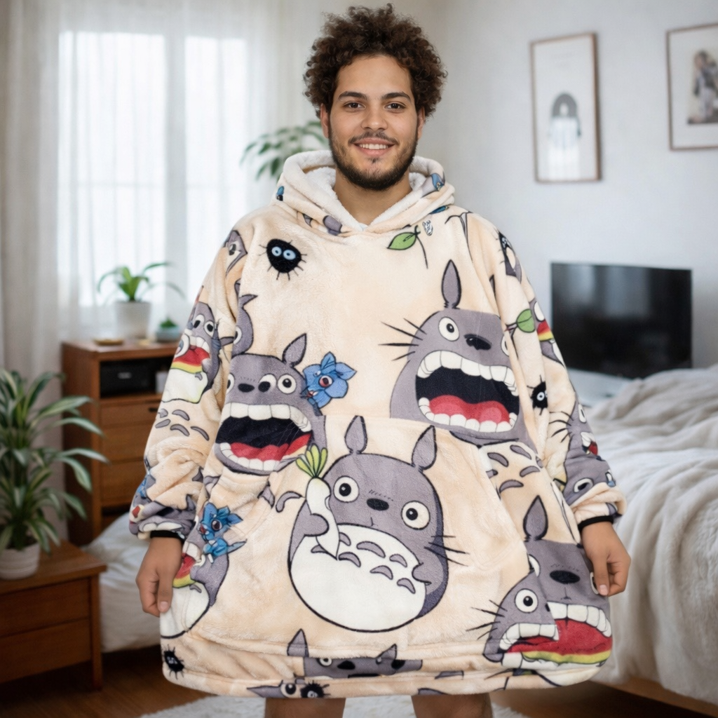 Mein Nachbar Totoro Tragbare Decken-Hoodie für Kinder & Erwachsene | OLM Toys