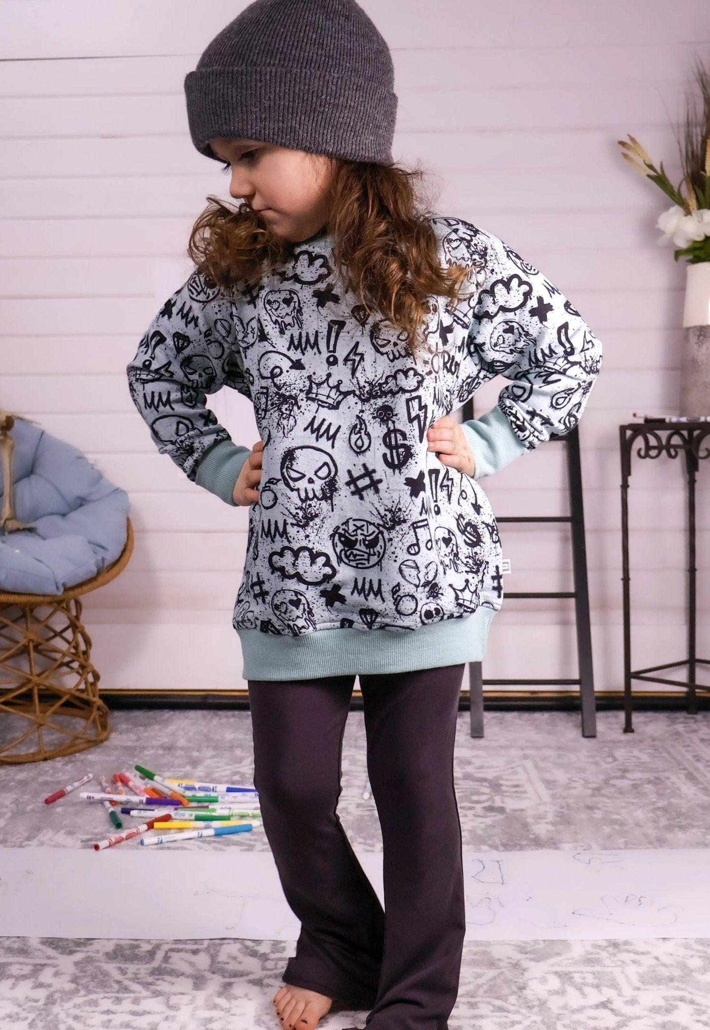 Bambus-Rundhals-Sweatshirt