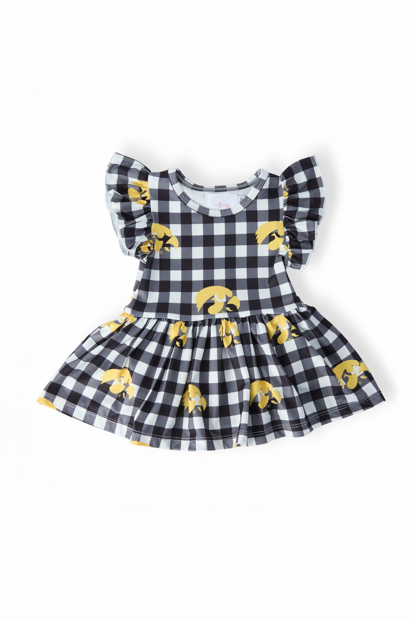 Iowa Plaid Tigerhawk Flutter Twirl Body