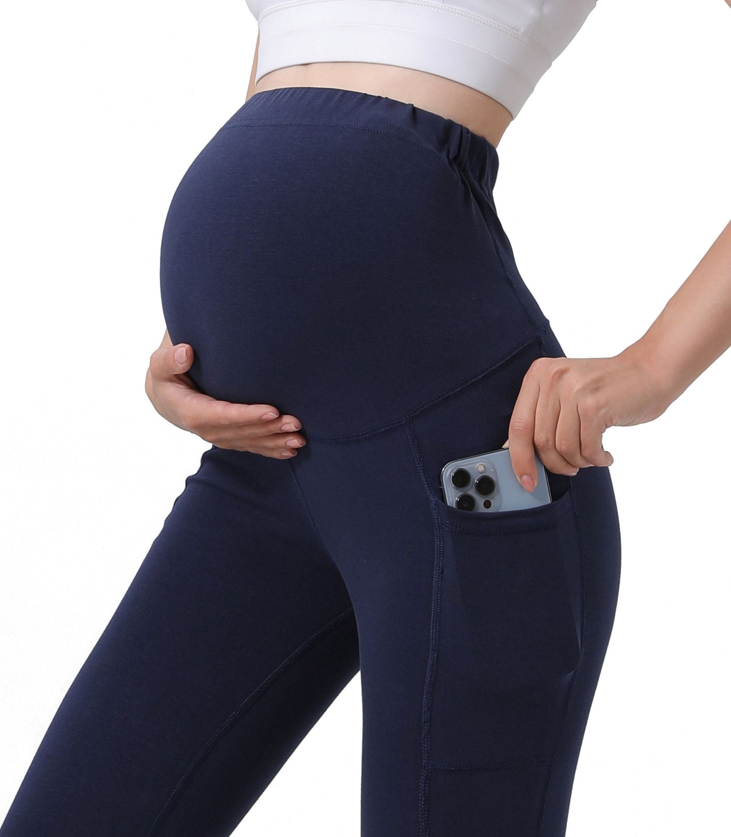 Schwangerschafts-Yogahose mit Taschen (2er-Pack)