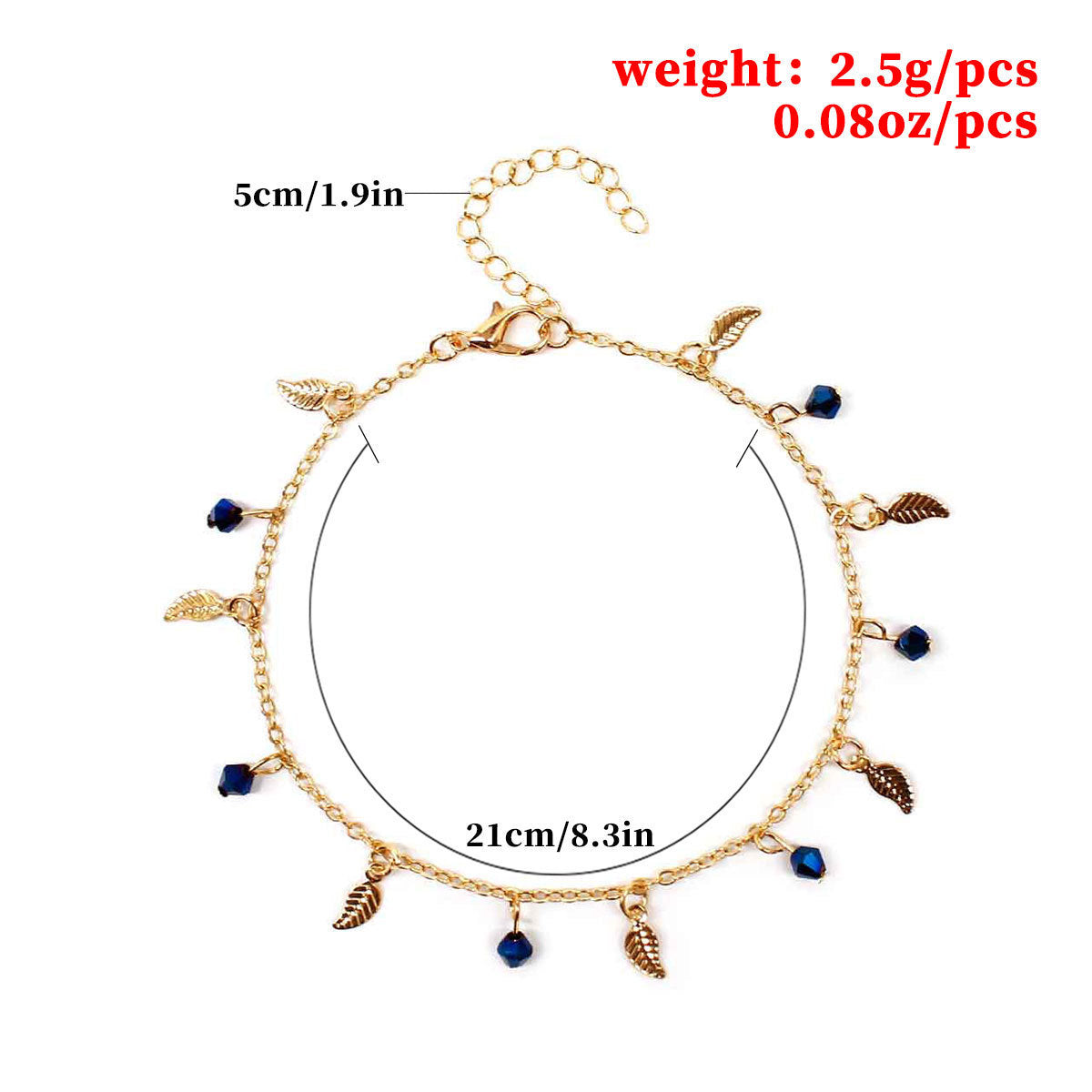 Blätter Charm Fußkettchen Schmuck