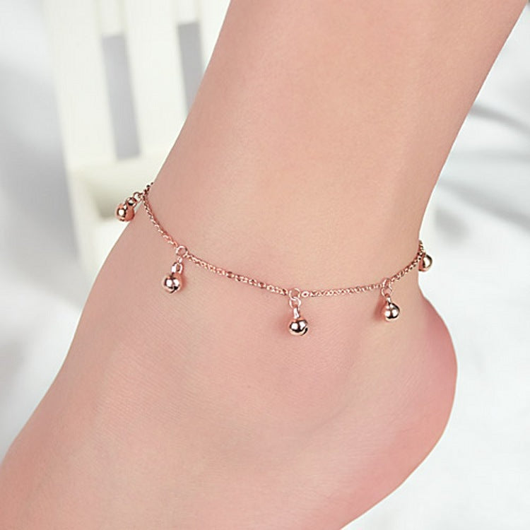 Strand Sommer Runde Perlen Fußkettchen Schmuck