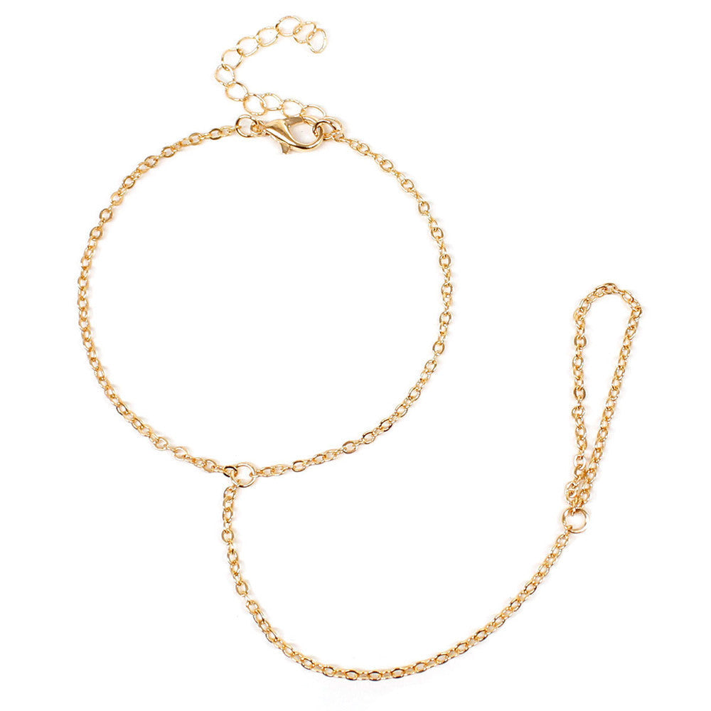 Einfache Fußkettchen Zehen-Fußkettchen Schmuck