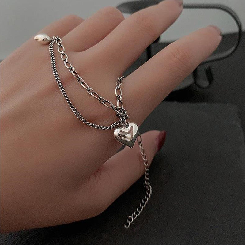 Herz-Charm-Fußkettchen