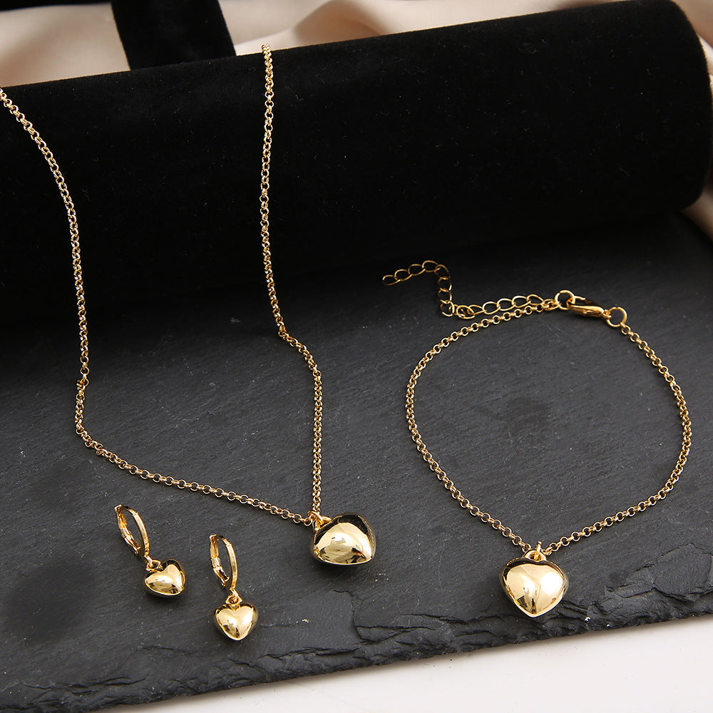 Halsketten-Set mit Mini-Herzen für Damen