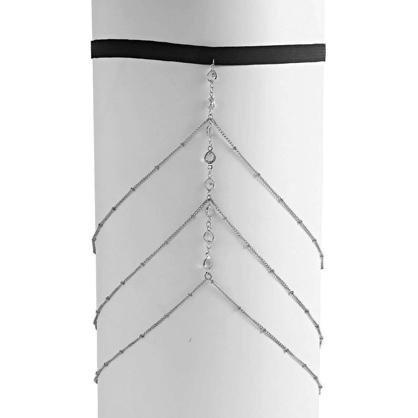 Rhinestone Elastic Leg Chain Fashion Rhinestone Thigh Chain