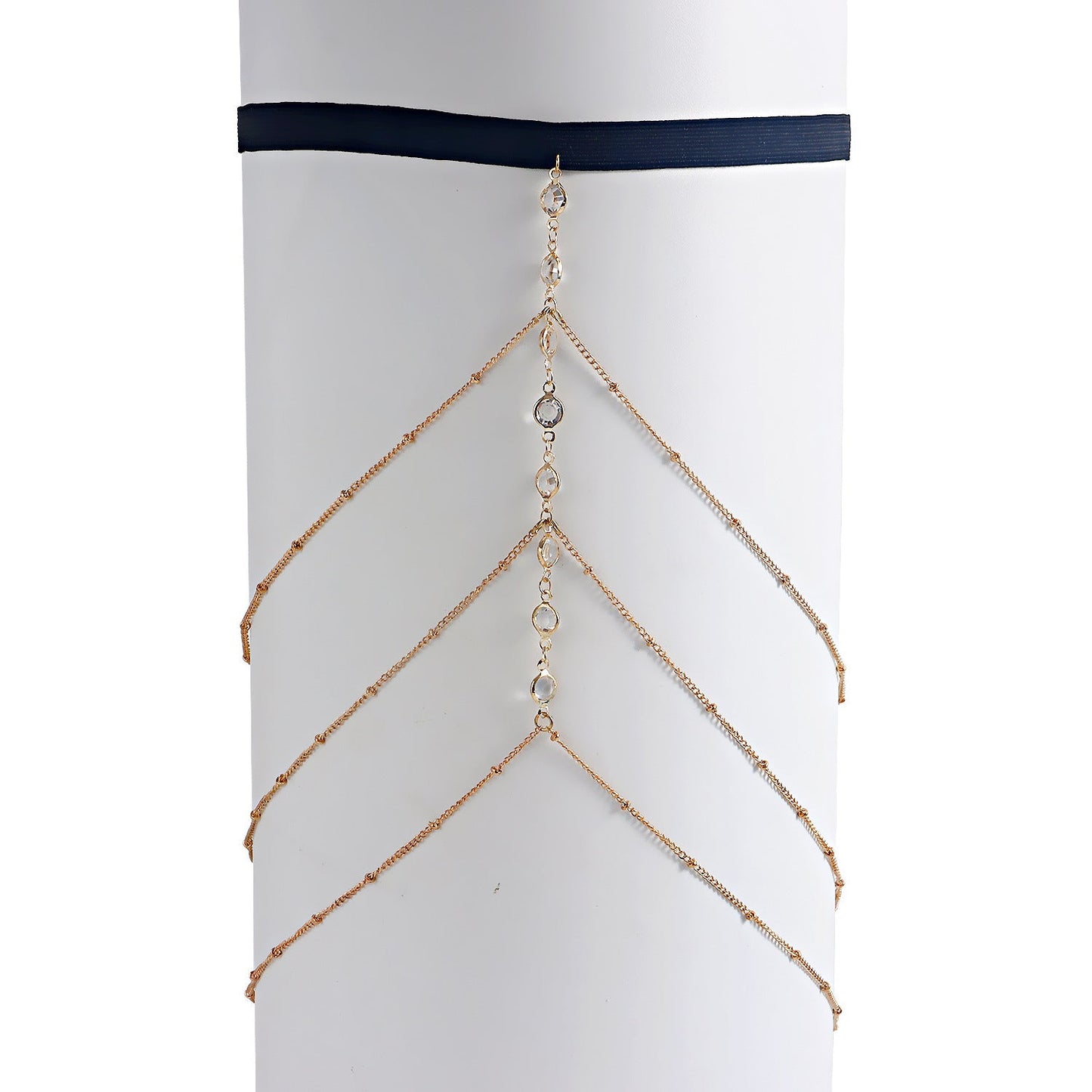 Rhinestone Elastic Leg Chain Fashion Rhinestone Thigh Chain