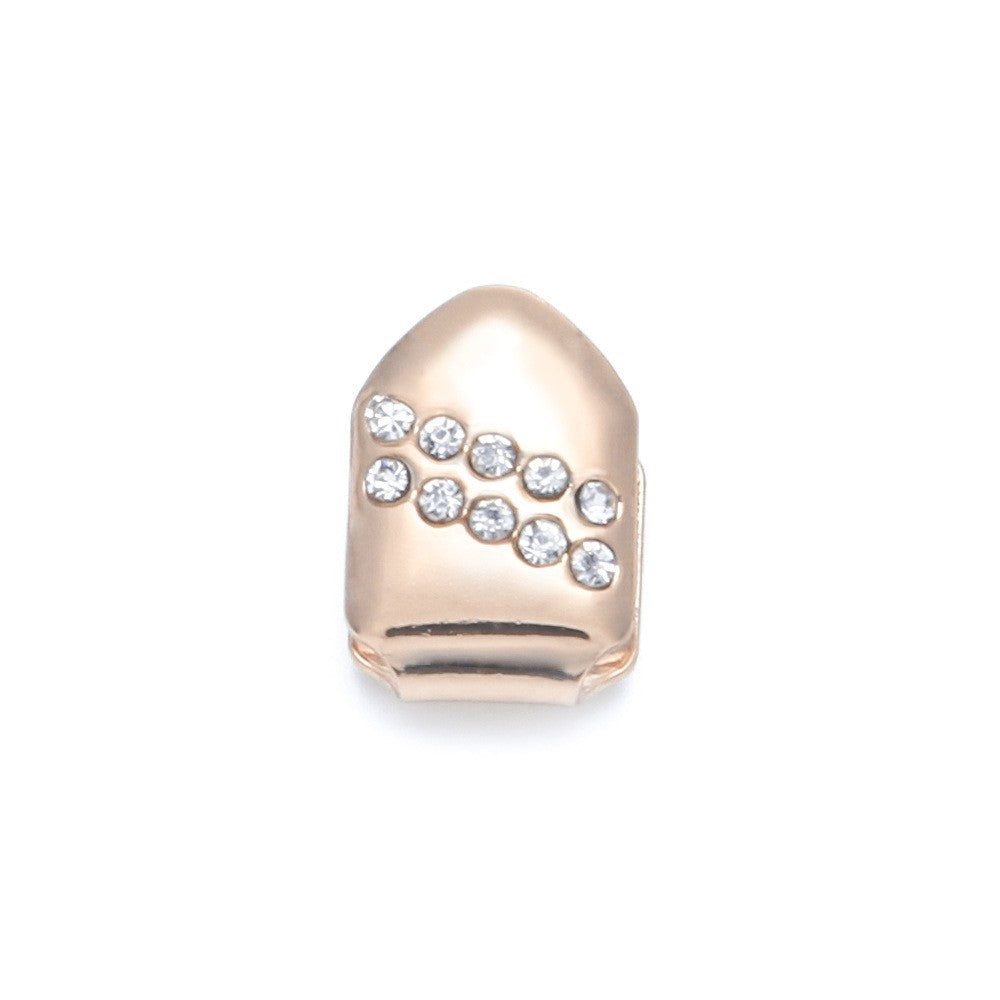 Hip-Hop-Grillz mit Diamanten und Vergoldung
