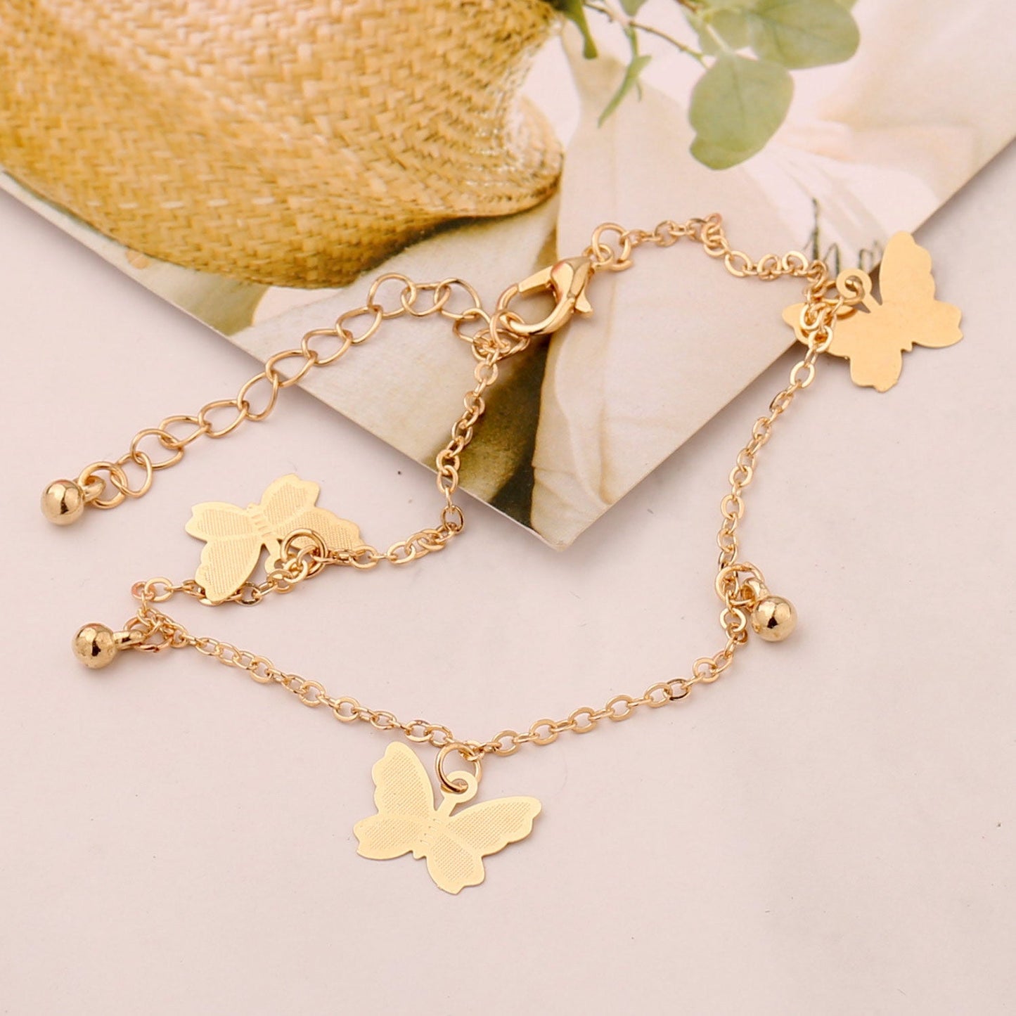 Schmetterling Charms Fußkettchen Kette Schmuck