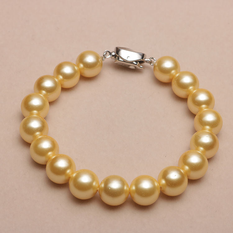 Elastisches Armband mit Perlmuttperlen