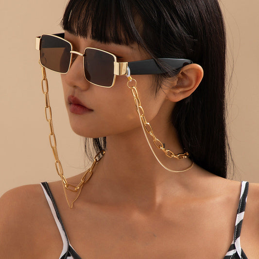 Women Jewelry Hip Hop Multi-layer Sunglasses Chain Lanyard Neck Strap