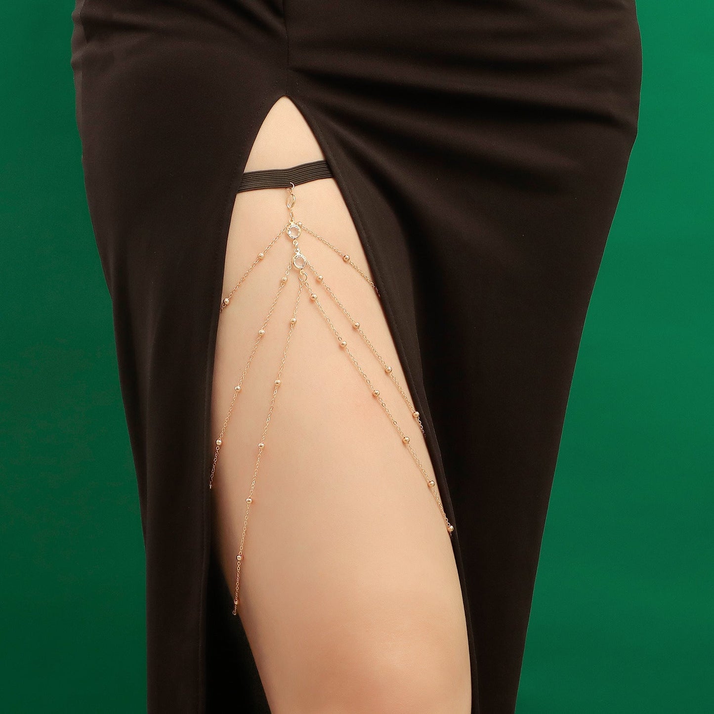 Sexy Strand Strass Körperkette Oberschenkelkette