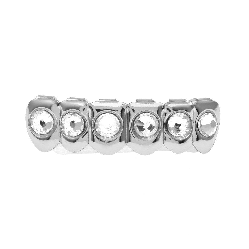 Hip-Hop-Grillz mit Diamanten und Vergoldung