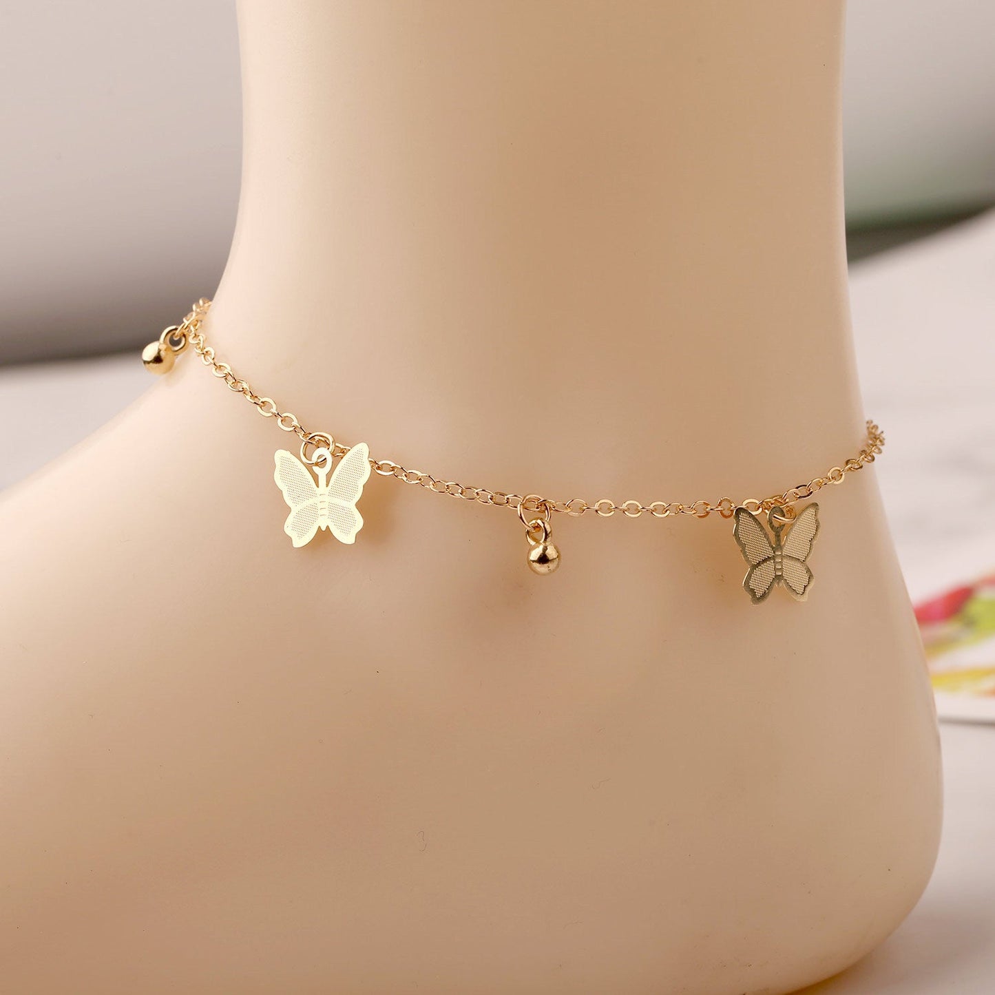 Schmetterling Charms Fußkettchen Kette Schmuck