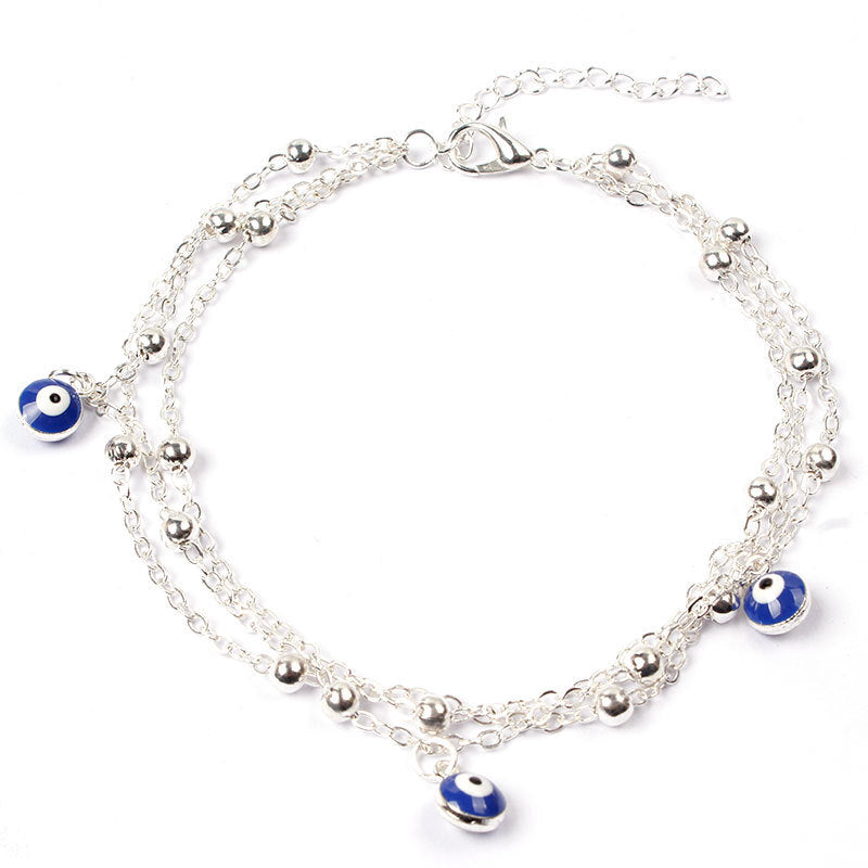 Blauer türkischer böhmischer Sommer-Anhänger Fußschmuck