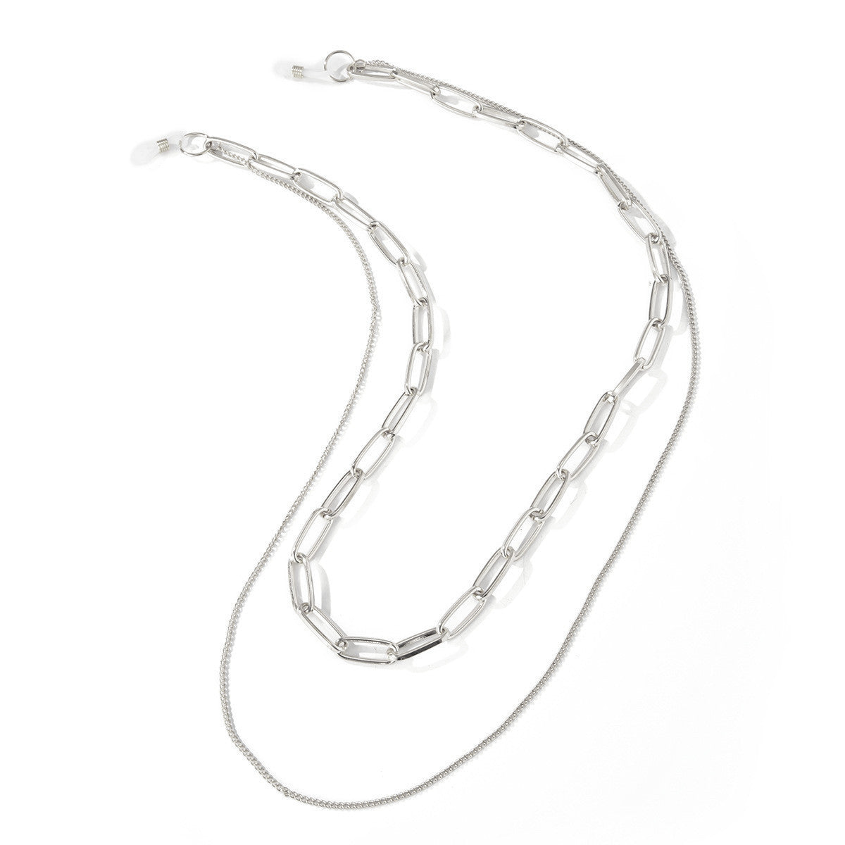 Damen Schmuck Hip Hop Mehrschichtige Sonnenbrillenkette Brillenband Halskette