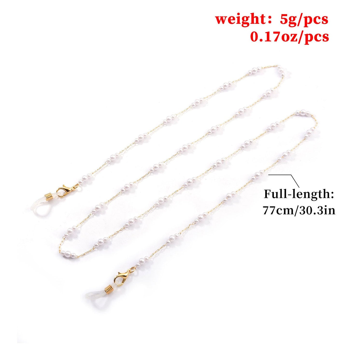 Sonnenbrillenkette Imitation Perlen Brillenband Brillenkette